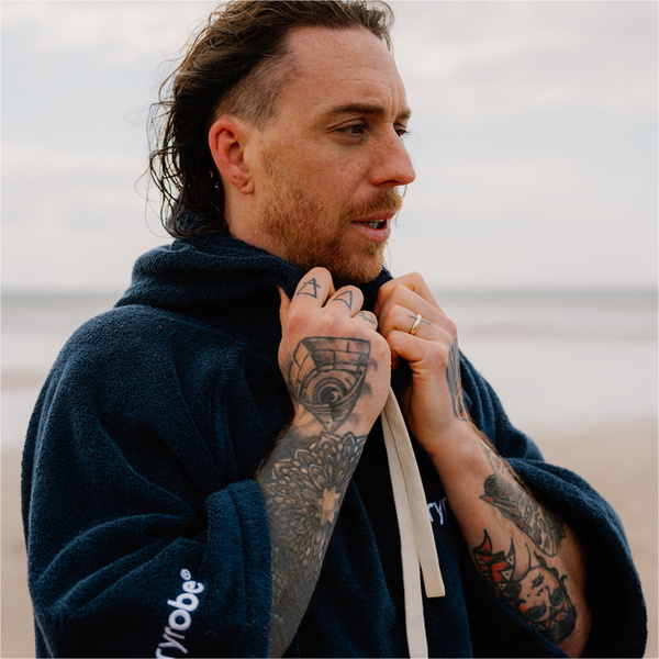 2026  Dryrobe  Bio-Umkleide-Bademantel ORGANICTCRNA - Navy